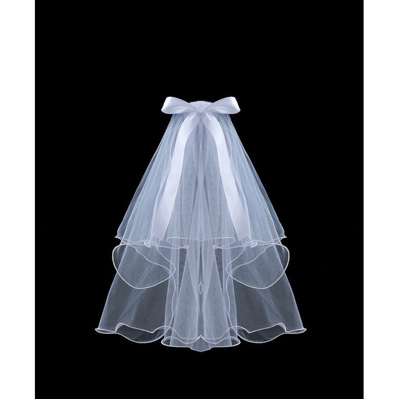 Kain Veil Tile Bridal Shower Bride To Be veil calon Pengantin / penutup hiasan kepala dekorasi - sul