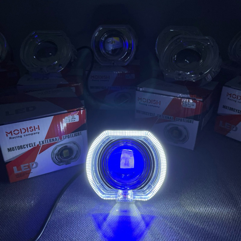 Biled Projie Cahaya Laser Cut Off 4,5inc GEN 3 jauh dekat plus shroud dan devil