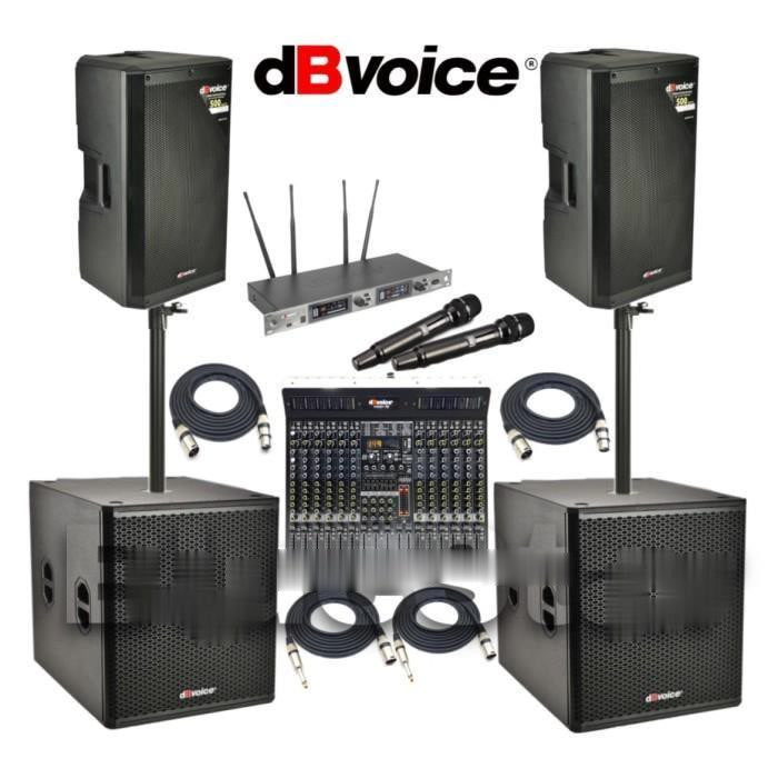 Paket Sound Dbvoice Superfly 15A 15 Inch + Sub X18SA Sub 18 Inch