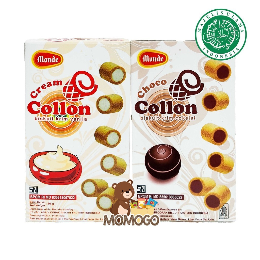 

MONDE COLLON CHOCO/CREAM VANILLA 40GR