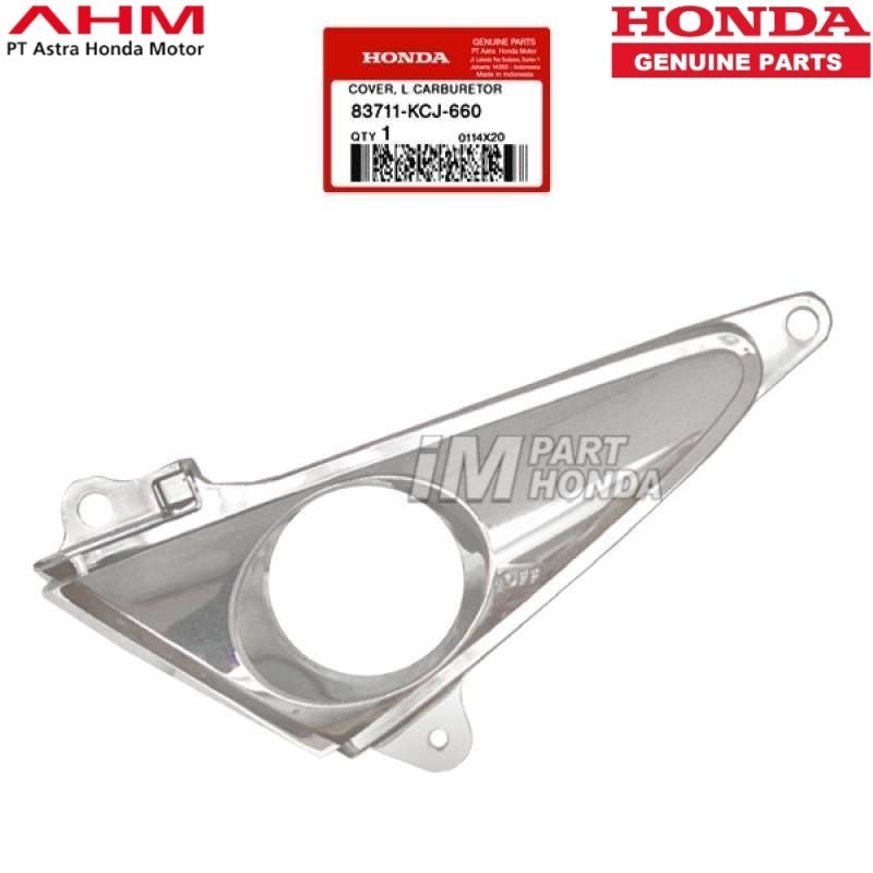 MURAH Cover Tutup Karburator Kiri Tiger Revo Chrome Krom 83711-KCJ-660 83711KCJ660 JAMINAN 100% ORI 