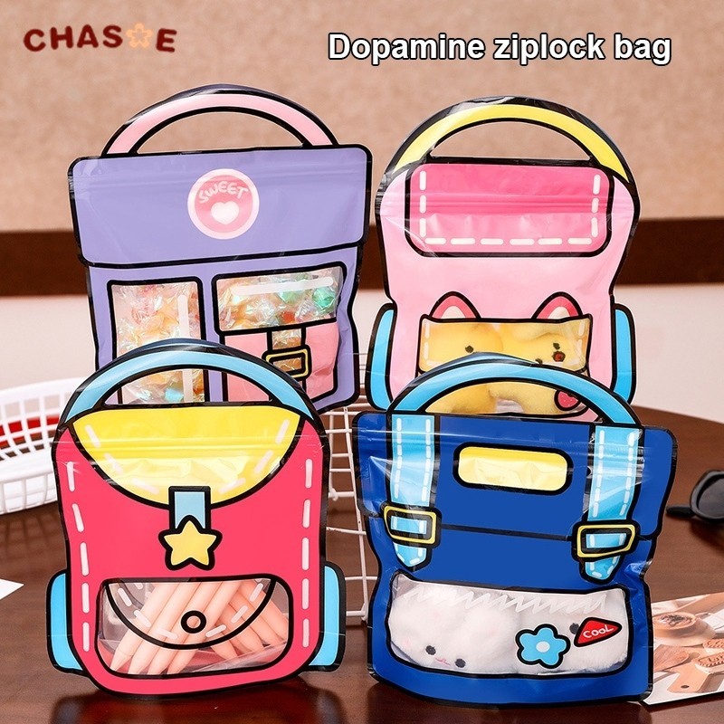 

Tas Ziplock Snack Portable Dopamin/Souvenir Anak Tas Snack Model Lucu
