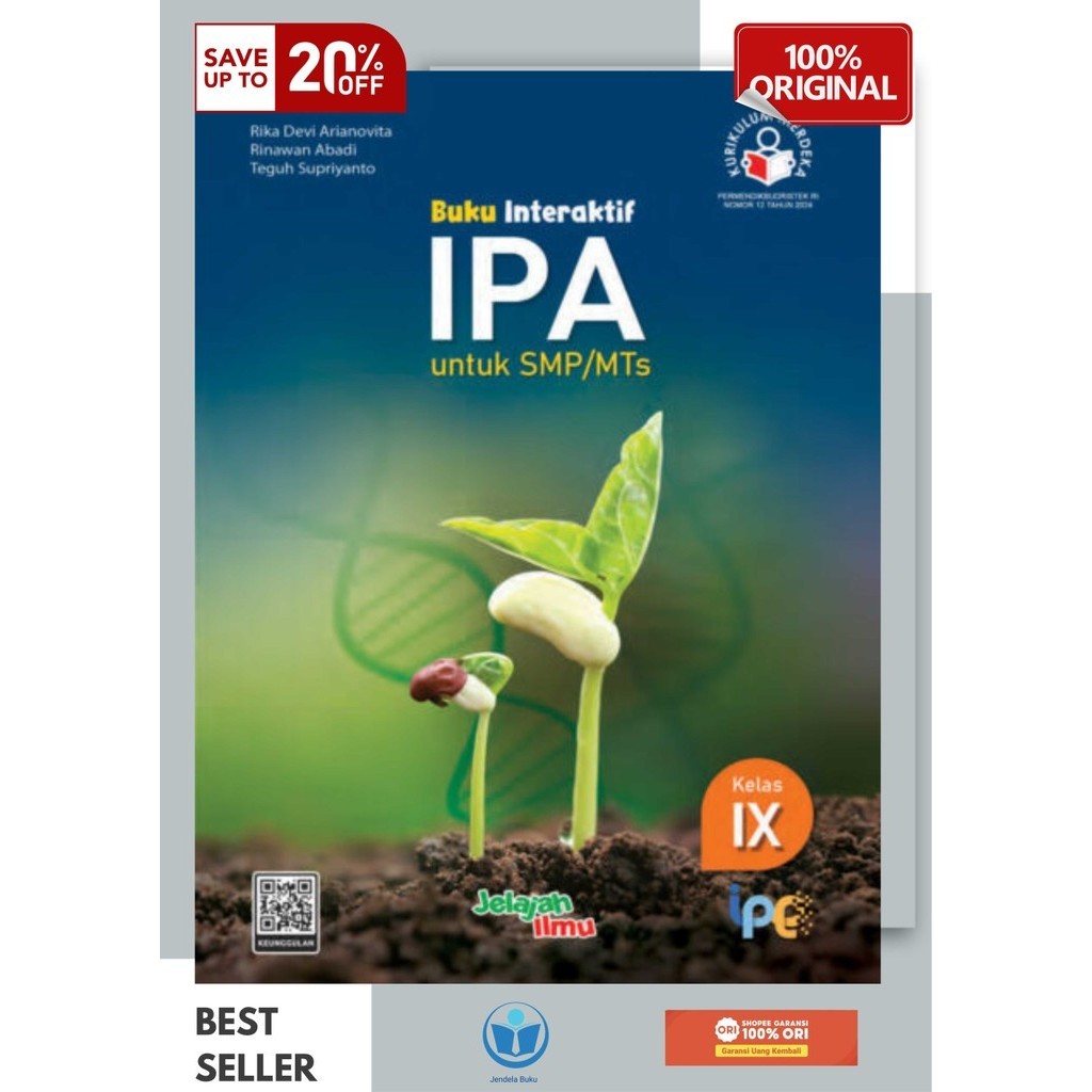 Buku Paket Interaktif IPA Kelas 9/IX SMP/MTS Kurikulum Merdeka Intan pariwara Tahun 2024