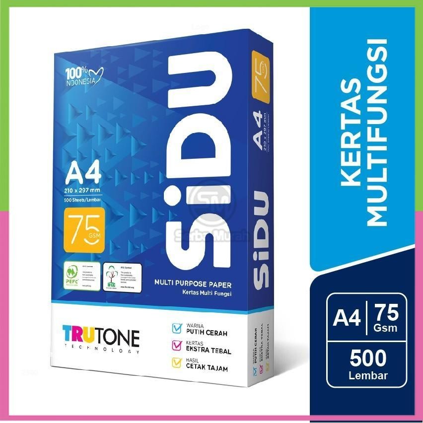 

SiDU Kertas HVS Fotocopy 75 GSM A4