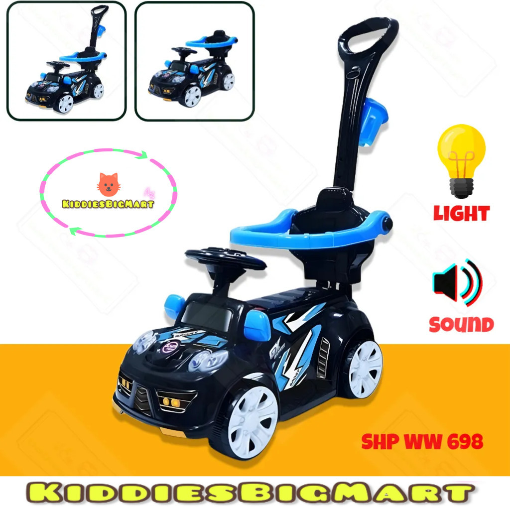 Mainan Mobil Mobilan Sport SHP WW 698 Dorongan Ride On Car Music Toys WW698