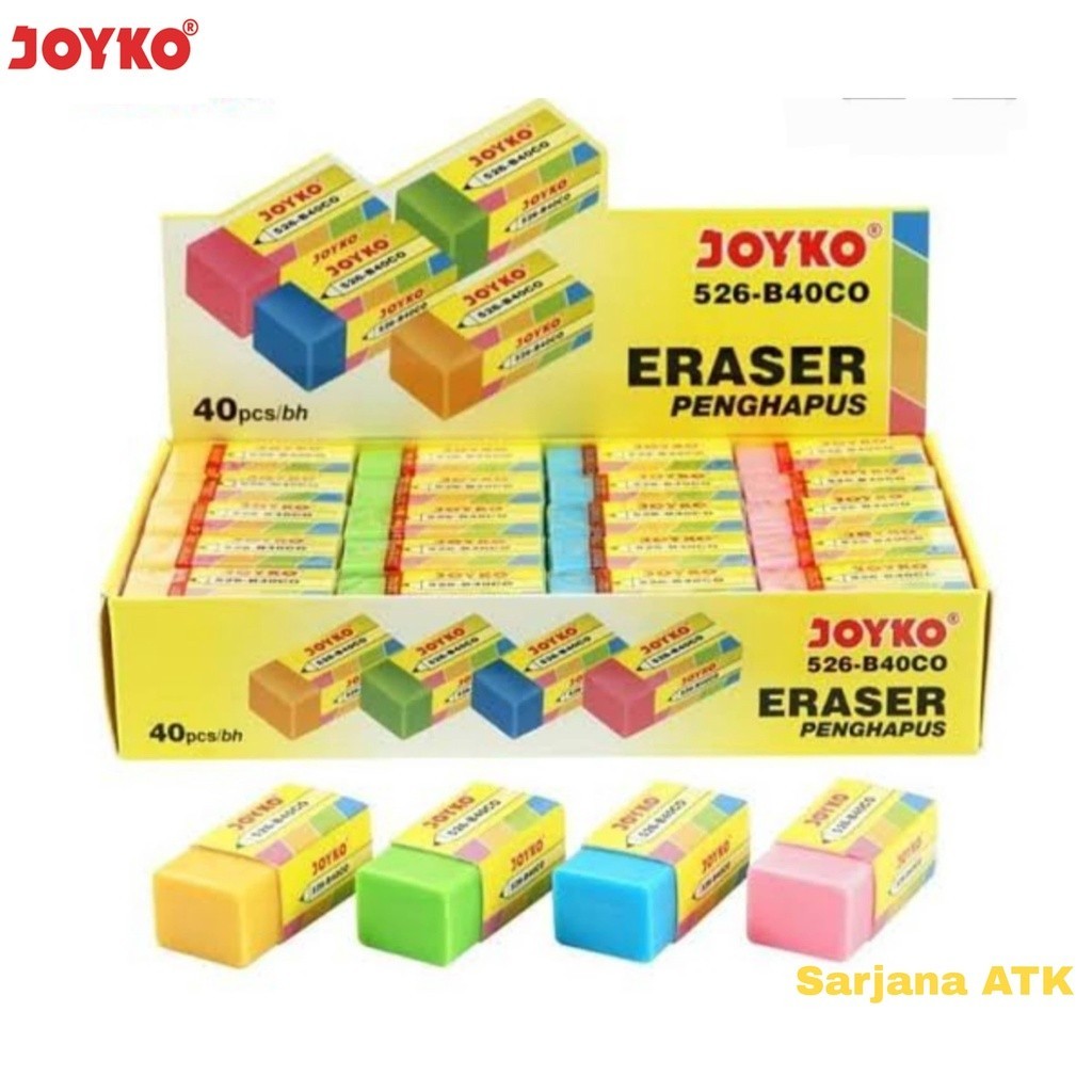 

Penghapus / Eraser / Stip Joyko 526-B40 Warna
