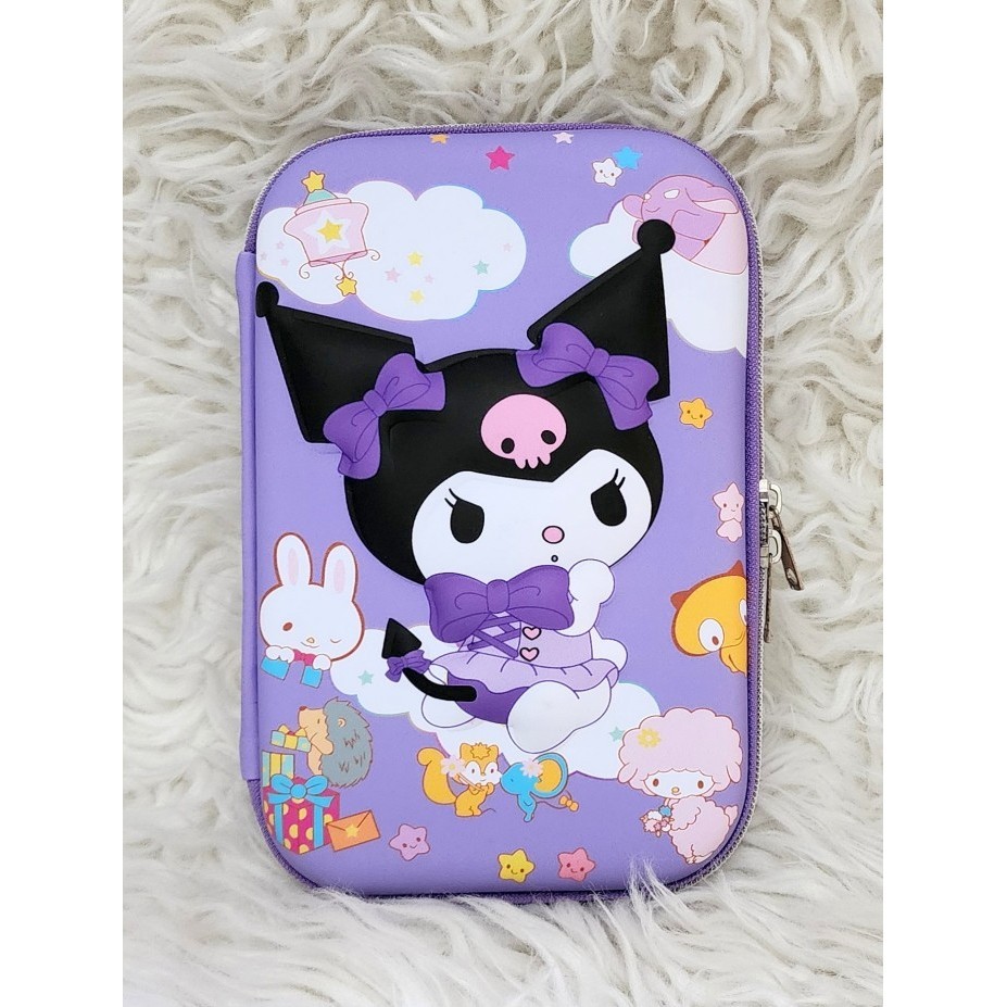 

TERLARIS! Tempat Pensil Anak Hardcase Boxes kotak Pencil Case Kuromi Melody dll - Kuromi