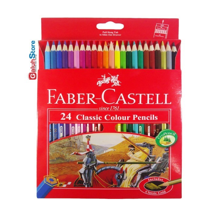 

✨LARIS✨ -Faber-Castell Pensil Warna Classic 24 Warna