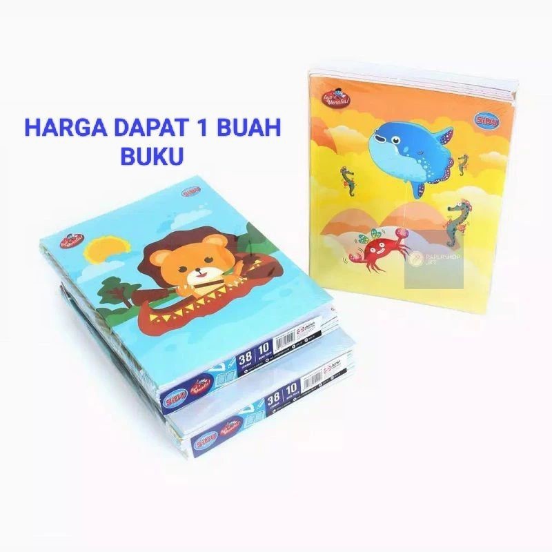 

Buku Tulis Merk Sinar Dunia - 38 Lembar (SIDU) MOTIF RANDOM