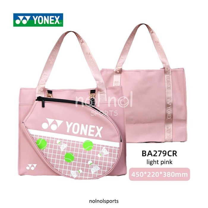 NNS TAS RAKET tenis badminton YONEX ORIGINAL / tennis racket bag pink - Merah Muda