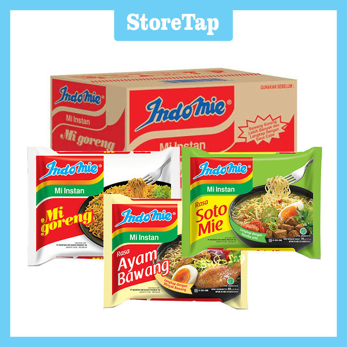 

MIE INSTAN INDOMIE MIX 3 VARIAN RASA 40 PCS / DUS