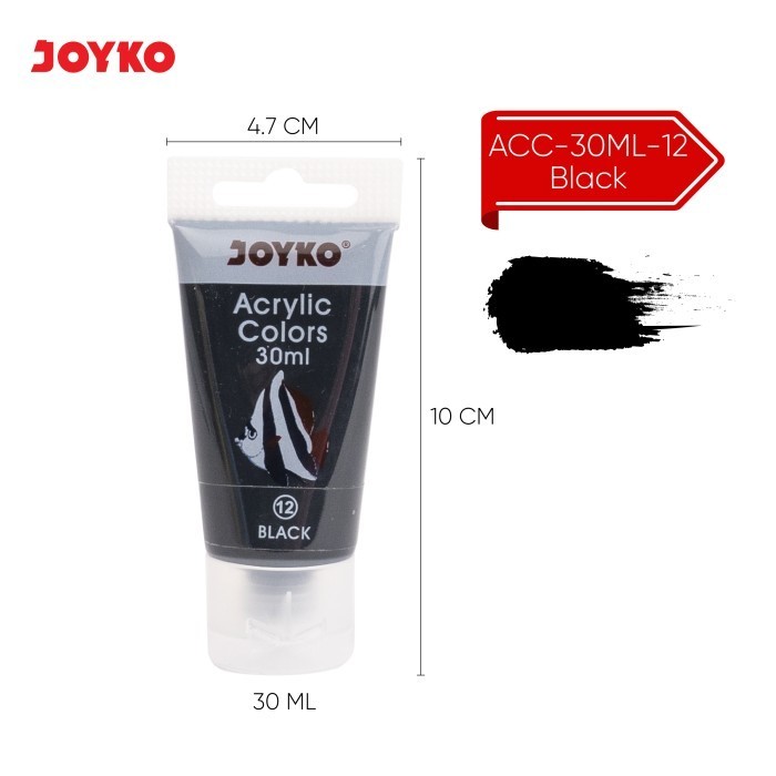 

G874R~ Promo Murmer Cat Akrilik Acrylic Color Joyko ACC-30ML - Black
