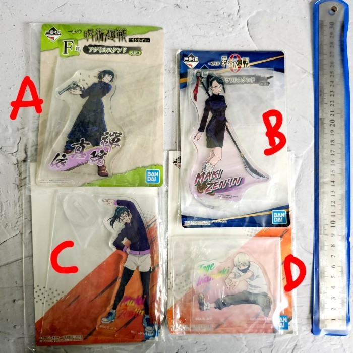 ichiban kuji jujutsu kaisen acrylic stand maki mai inumaki toge  c