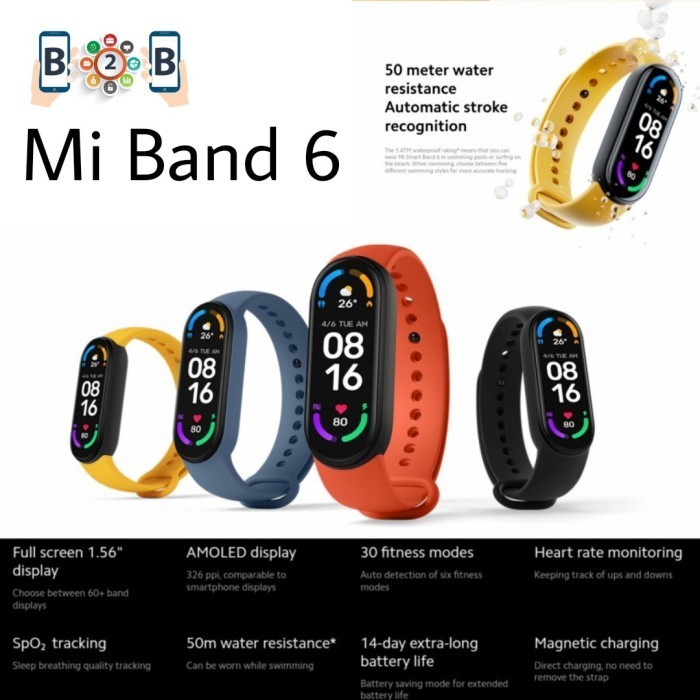 MI BAND 6 - Original SmartBand 6 Smart Bracelets - SECOND