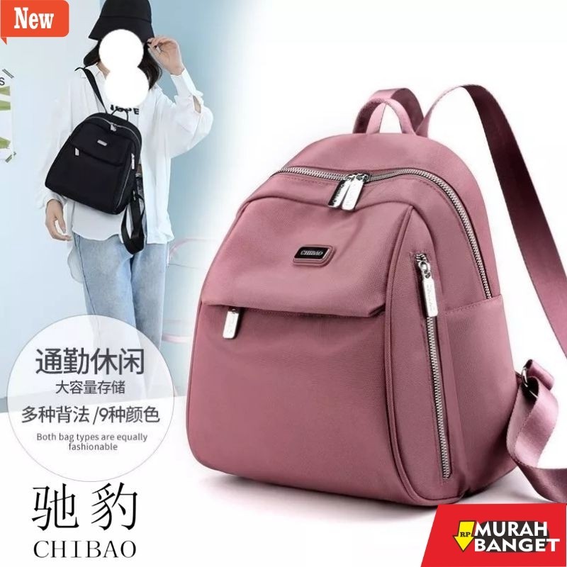 tas ransel wanita shopee ⭐C0480⭐CHIBAO ORIGINAL TAS RANSEL CEWEK NYLON IMPORT