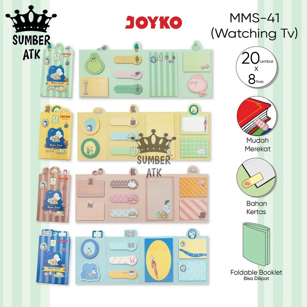 

Memo Stick Sticky Note Kertas Memo Memo Tempel Joyko MMS-41 Watching Tv