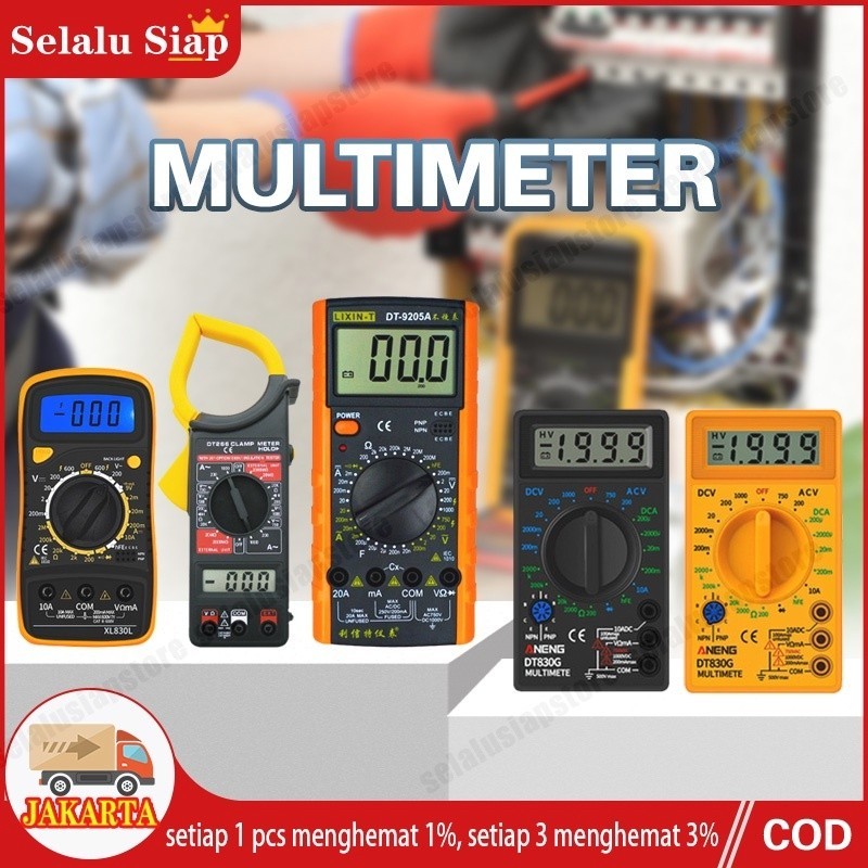 DT-9205A Multimeter Digital AC/DC Voltage Tester / Multitester Digital XL830L Avometer Digital /DT83