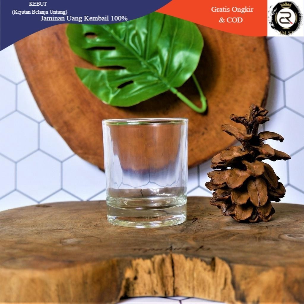 Classic Shot Glass Kecil| Gelas Sloki Bening | Gelas Tequila | Gelas Lilin | Gelas mini