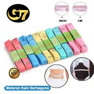 Meteran Baju Praktis Meteran Jahit Ukur Badan Tukang Jahit Meteran Pita 150 cm Meteran Kain 1,5 m Me