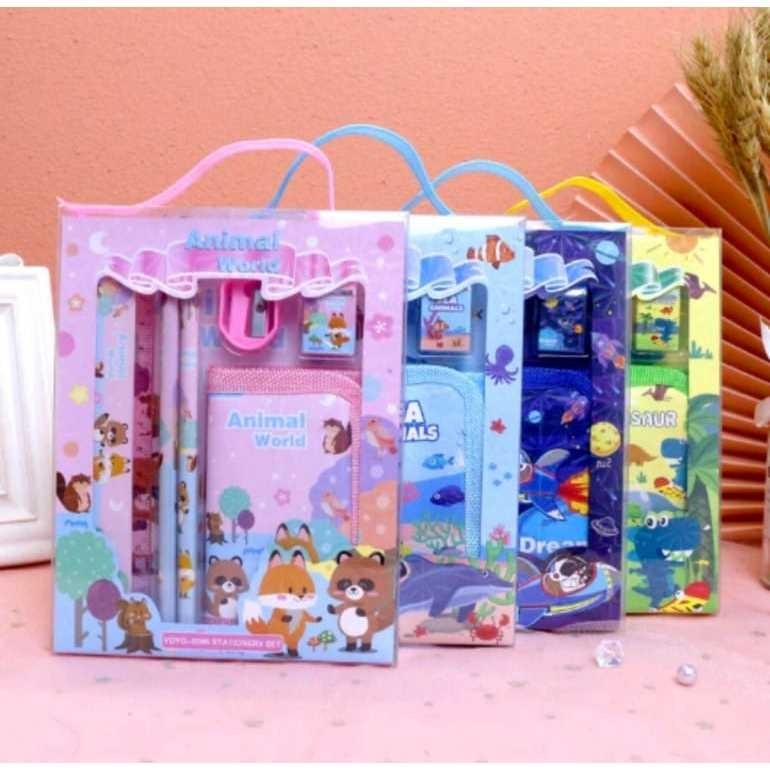 

BIBU id Stationery Set / Alat Tulis Set 6in1 Hadiah Souvenir / Paket Alat Tulis