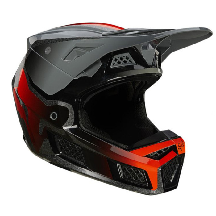 FOX Racing V3 RS Wired Helmet, ECE [Steel Grey]
