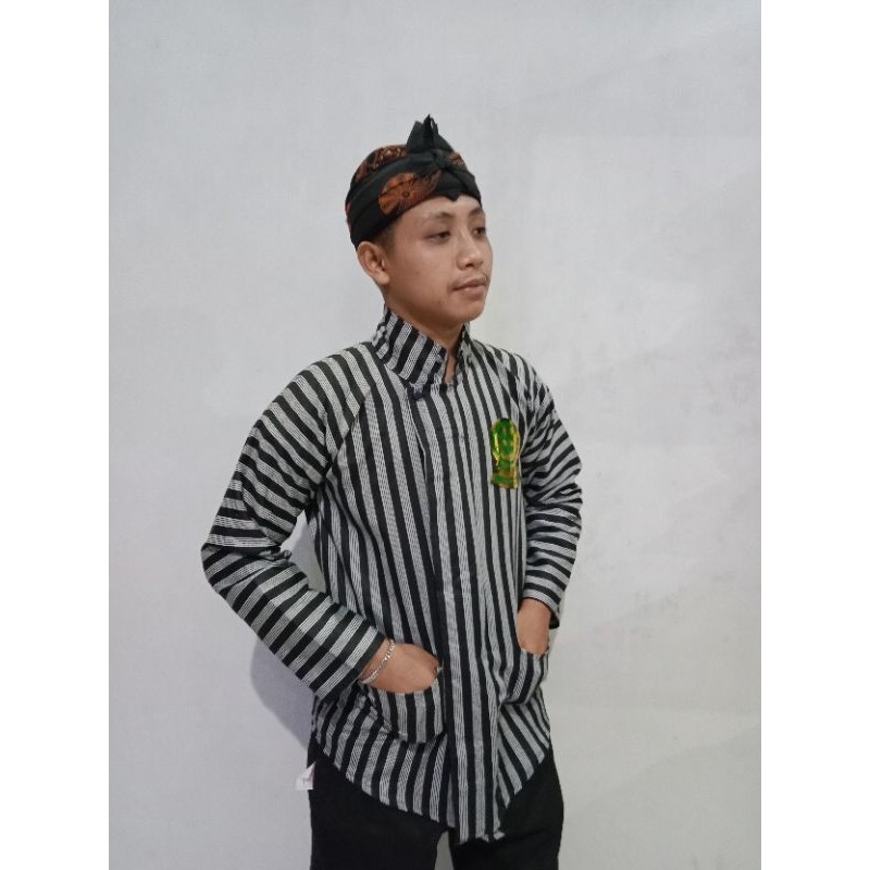 Atasan Lurik LURIK kemeja lurik pria desa#baju ja pria desa  lurik#tenun lurik ja