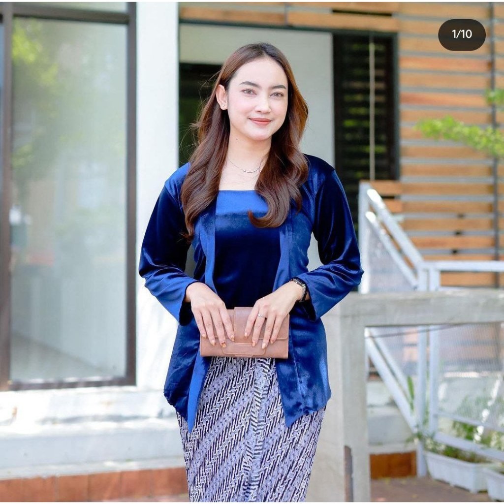 Atasan Benang Raja Atasan Kebaya KutuBaru Bludru New Collection