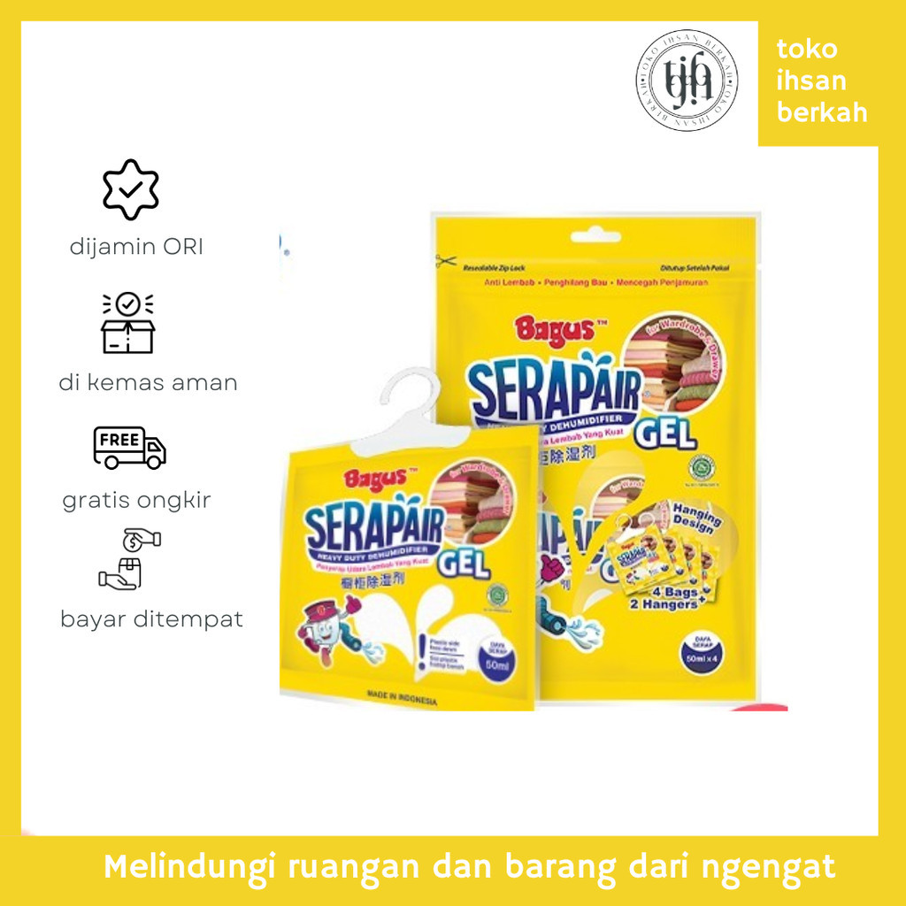 Bagus Serap Air Hanger 50ml x 4 pcs / Bagus Serap Air Gantungan 50mlx4