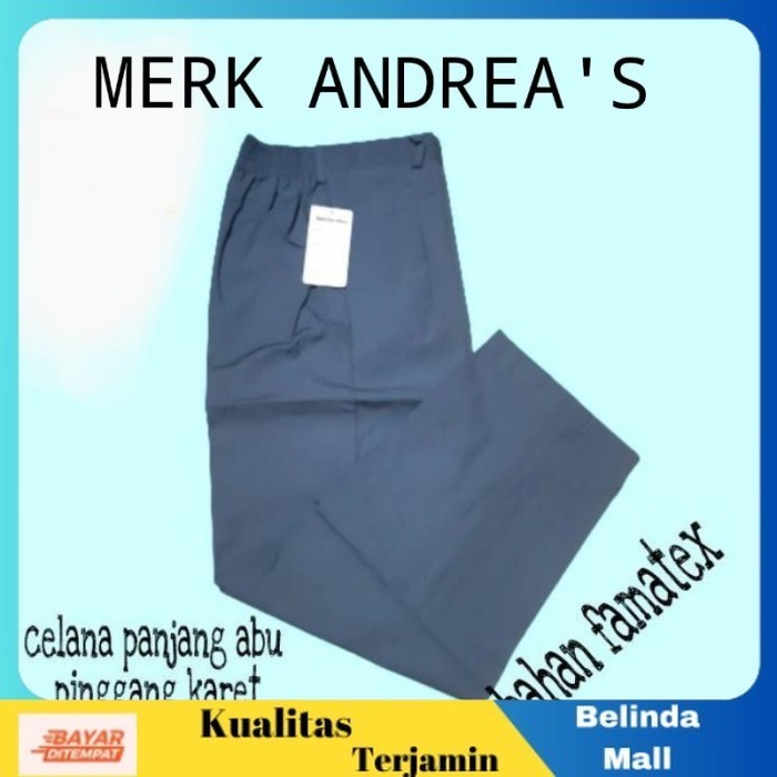 

⭐COD⭐ Celana Seragam Sekolah Panjang Karet SMP SMA ( JUMBO ) (MERK ANDREA'S) pramuka biasa, 43 TERLARIS