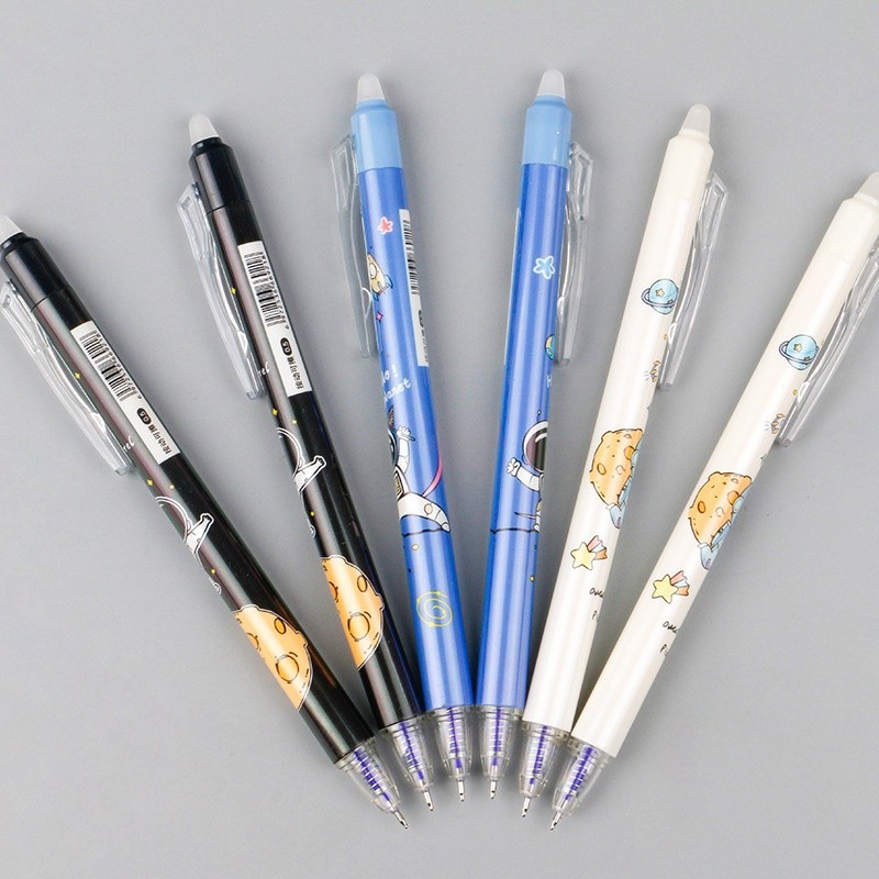 

SMM-Pena Gel Karakter Astronot Dapat Dihapus Pulpen Gel Karakter 0.5mm Pena Aesthetic Edition Karakter Kartun Astronot Perlengkapan Sekolah Erasable Gel Pen