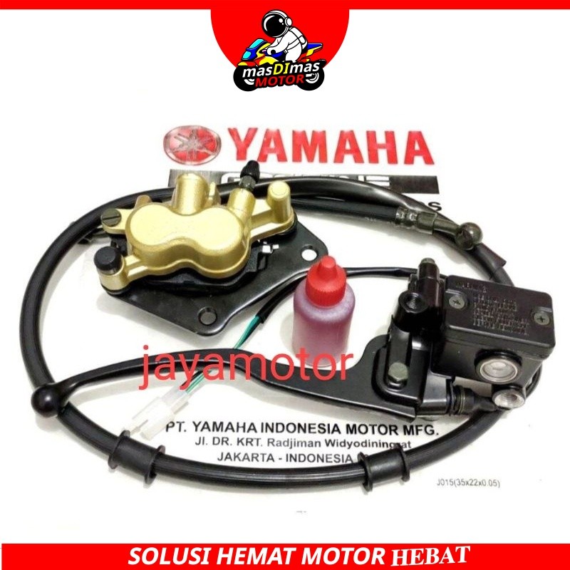 minyak rem+selang rem+master rem set+kaliper depan Yamaha byson