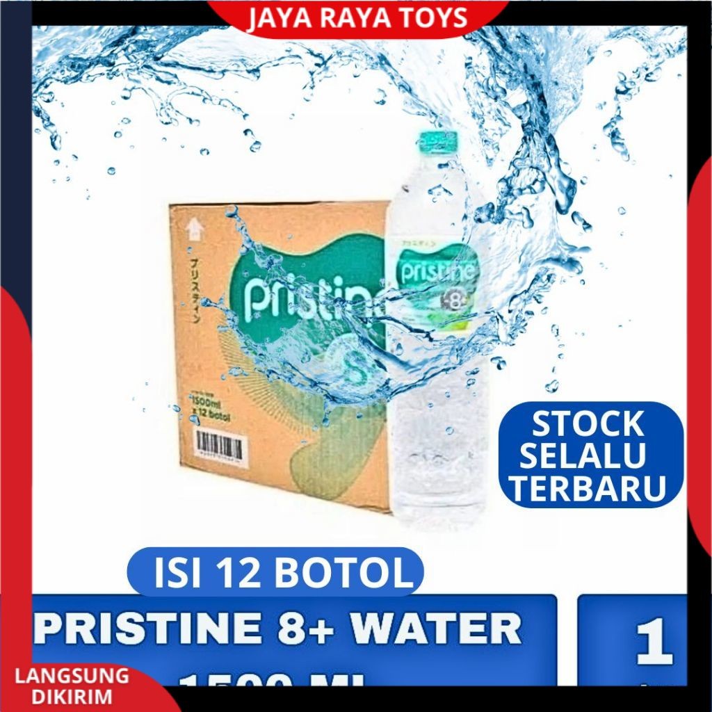 

PROMO Air Mineral PRISTINE PH 8+ 1500 ML 1,5 Liter Isi 12 Botol PER DUS PER KARTON