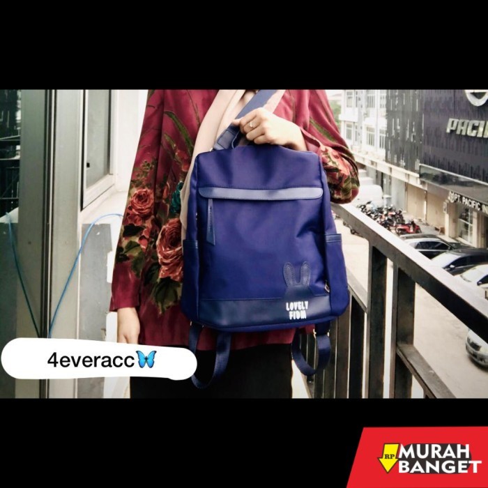 tas ransel wanita import TAS RANSEL IMPORT WANITA LOVELY FIDM NEW COLLECTION - HIJAU PINK