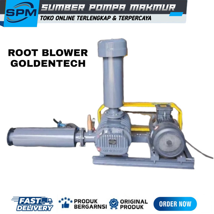 Root Blower Goldentech Type GT 080 Power 7.5Hp 5.5Kw Untuk Nila & Ipal