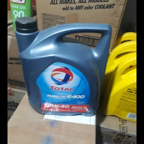 Oli total diesel 5 liter sae 15w 40 asli berkualitas