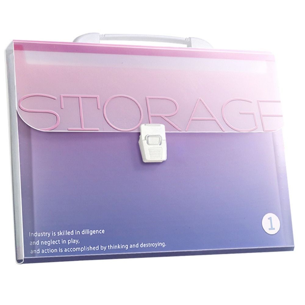 

Portable Waterproof A4 File Folder Test Paper Storage 13 Pockets Organ Bag PP Classified Storage Portfolio Organizer Gift