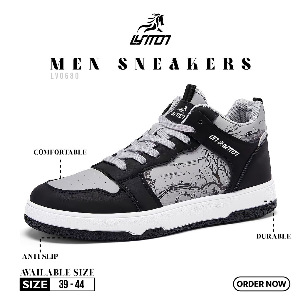 [𝗚𝗹𝗮𝗺𝗼𝗿𝗮] Jungkook FREE BOX Sepatu Pria Sneakers Sepatu Cowok Sneakers Casual Pria Premium Modis LV0