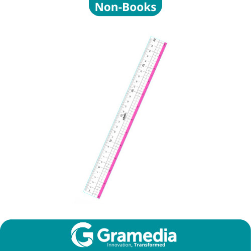 

[Gramedia Cijantung] ESTUDEE GRAPHIC RULER 30CM RED ES-R030