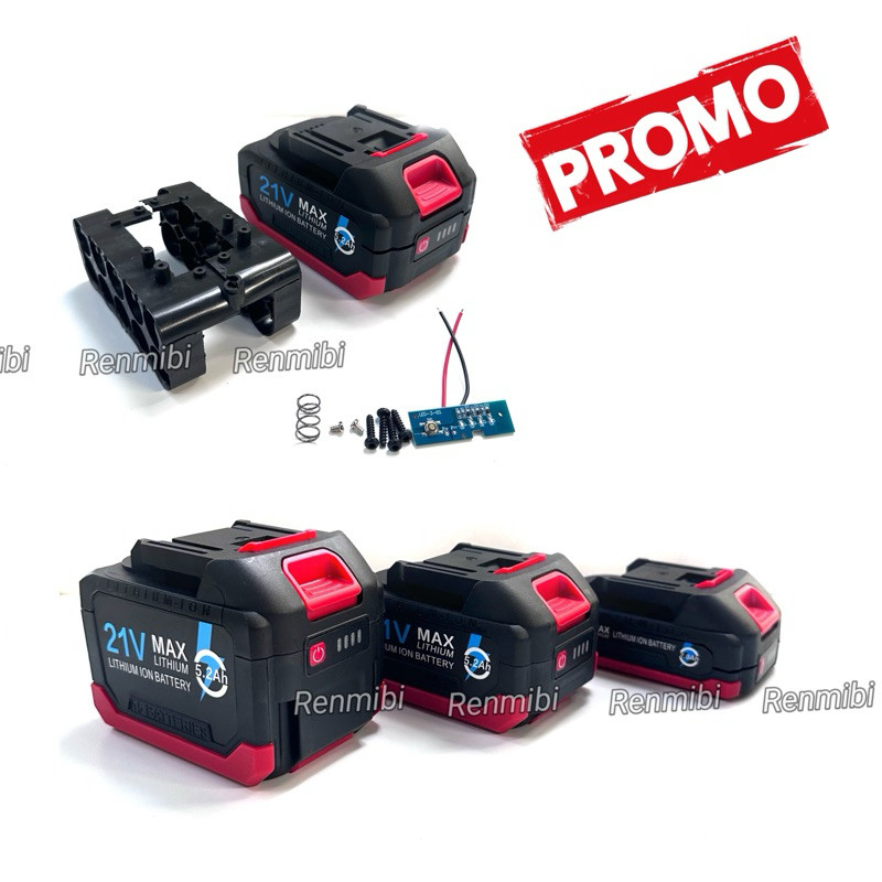 Cover baterai cordless case batre casing bms jld tool sunc nagawa ryu xenon