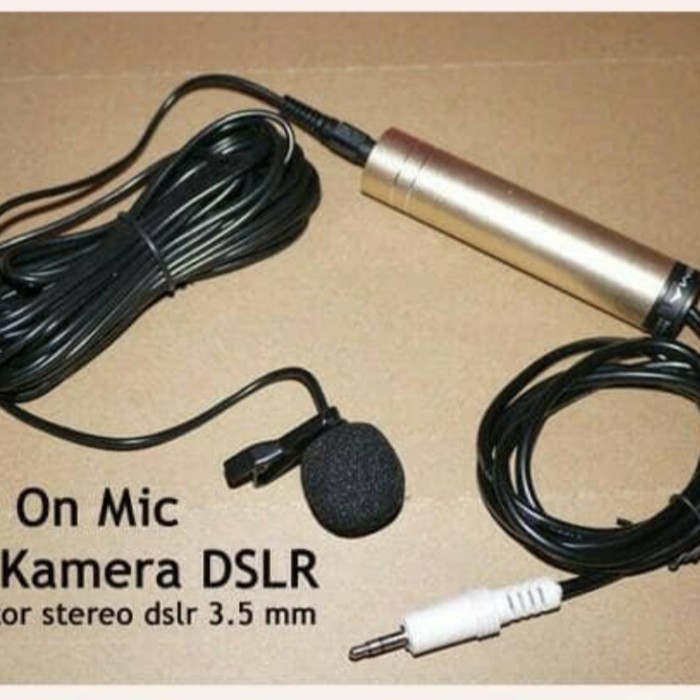 Mic clip on untuk Camera DSLR Condenser