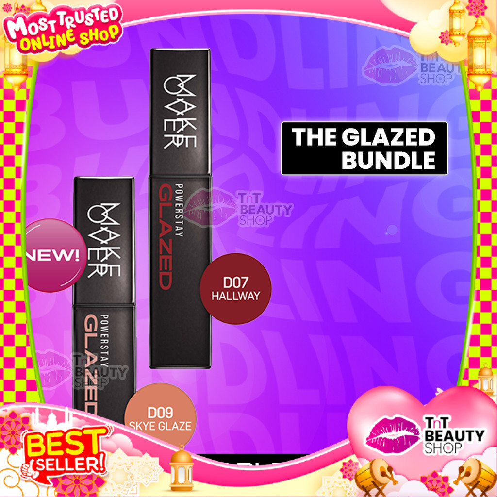 [BUNDLING MO] THE GLAZED BUNDLE-MAKE OVER Powerstay Glazed Lock Lip Pigment | TnT Beauty Shop