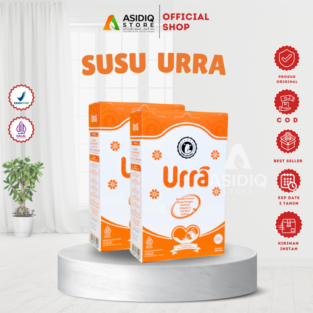 

Susu URRA Susu Kambing Saanen 200gr - Kaya Nutrisi Penambah Berat & Tinggi Anak Paket 1 Box