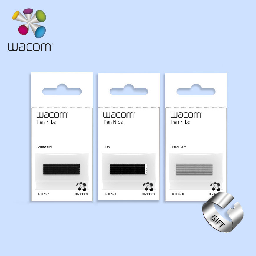 

Wacom Pen Nibs Standard / Hard Felt / Flex for Wacom Pens (5 Nibs / Pack)