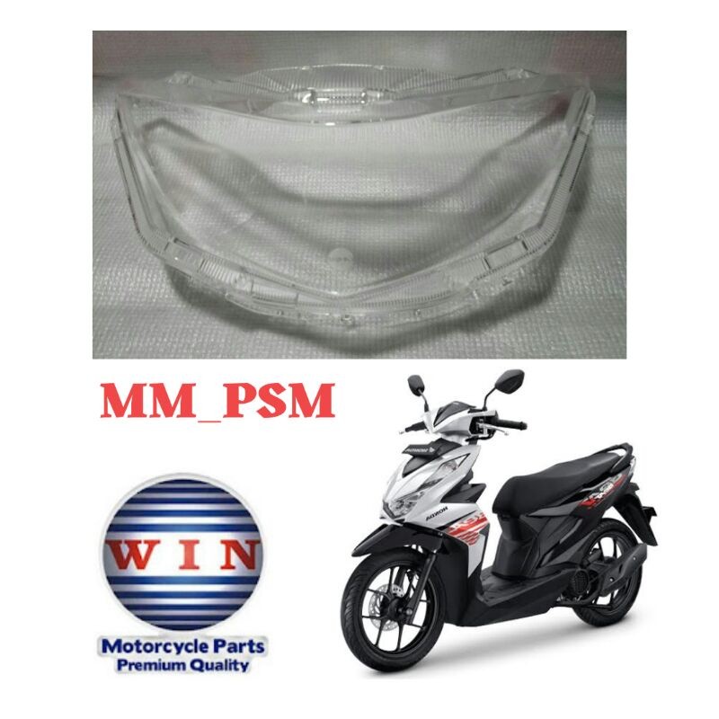 MIKA LAMPU DEPAN KACA MIKA LAMPU DEPAN MIKA HEADLAMP BEAT NEW LED ESP FI / BEAT STREET NEW LED 2020-