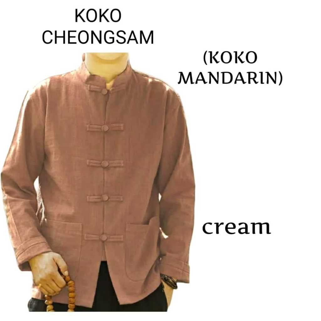 STELLASHOPPIE | Koko CHEONGSAM Mandarin Baju Koko Pria Lengan Panjang LIMITED EDITION