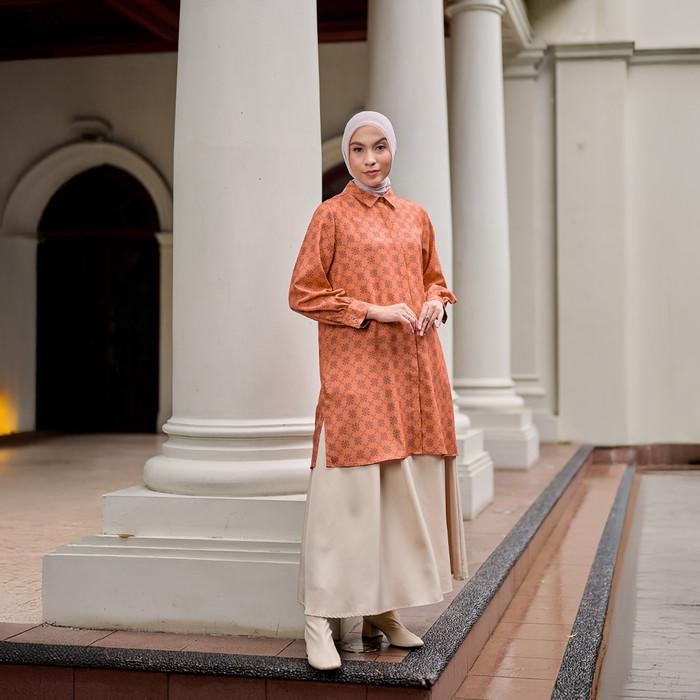 [Best Seller] ZM Zaskia Mecca - Manara Tunik Muslim Wanita - Edisi Monogram