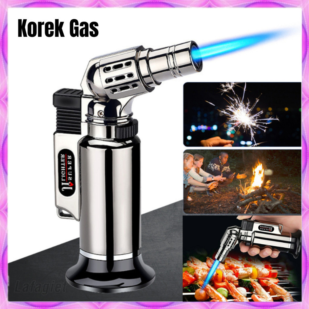 Korek Api Jumbo Blow Torch Jet Gas Butane Anti angin Survival matches / Korek Api Gas  / Metal Windp