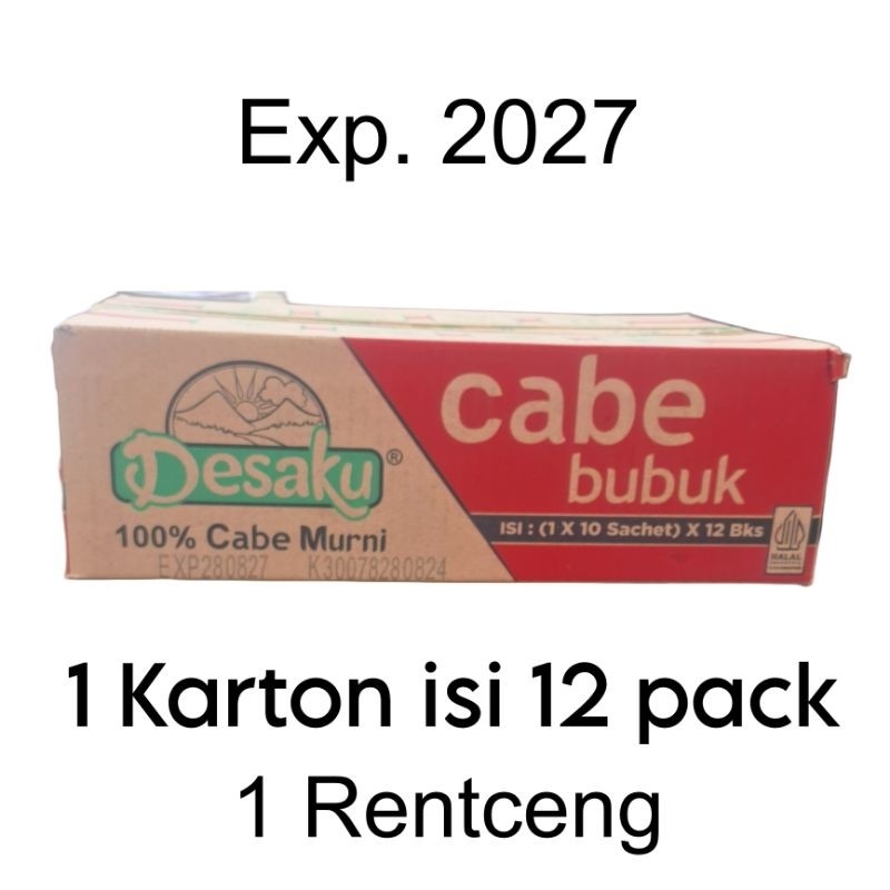 

Cabe Bubuk 1 Karton Isi 12 Pack