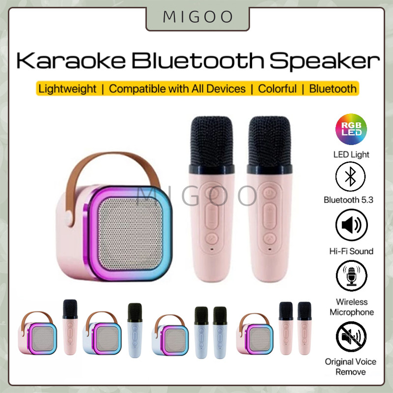 Mini Speaker Bluetooth Karaoke Speaker Mini Bluetooth MP3 Player Full Bass Wireless Karaoke