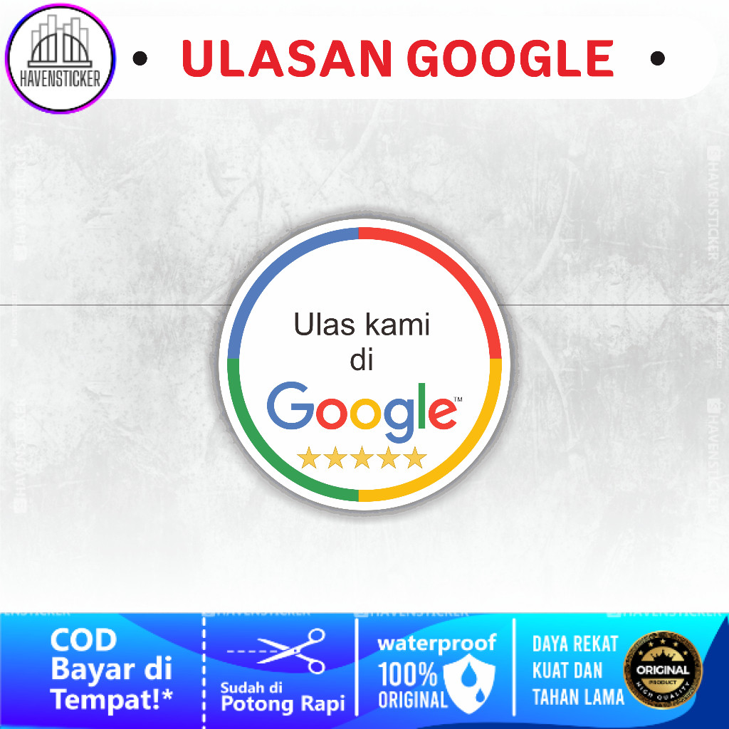 

Stiker Review - Ulasan Google Laminasi Kilat